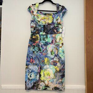 NWT Nicole Miller Cold Shoulder Sheath dress Size 6